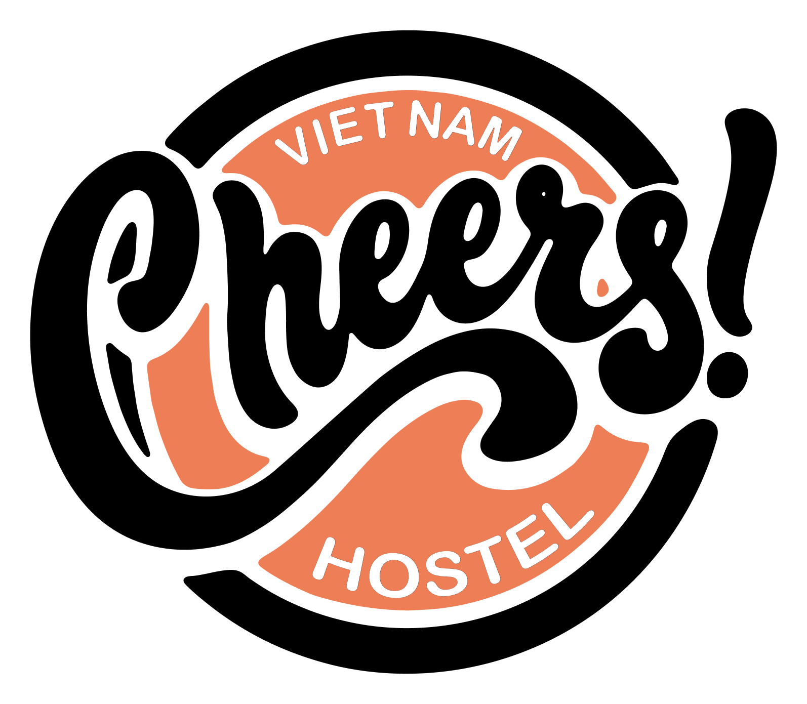 cheers hostel logo